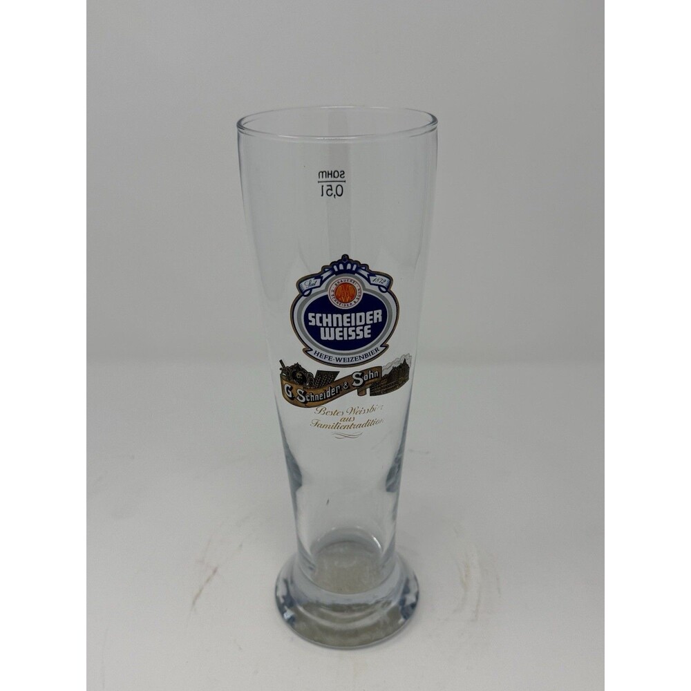 Schneider Weisse 0.51 Beer Glass, G. Schneider & Sohn, Est. 1872